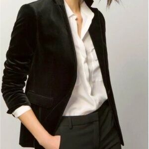 NWT - J. Crew “Willa” Black Velvet Blazer